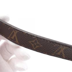 LOUIS VUITTON LV Circle 20mm Belt Clothing Coated Canvas Leather Women's Brown Black M0567