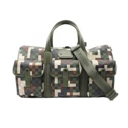 Louis Vuitton LOUIS VUITTON Keepall 55 Pharrell Model Boston Bag Coated Canvas Men's Khaki Multicolor M24454