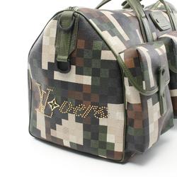 Louis Vuitton LOUIS VUITTON Keepall 55 Pharrell Model Boston Bag Coated Canvas Men's Khaki Multicolor M24454