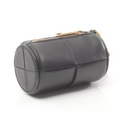 BOTTEGA VENETA CASSETTE Shoulder Bag Leather Women's Black