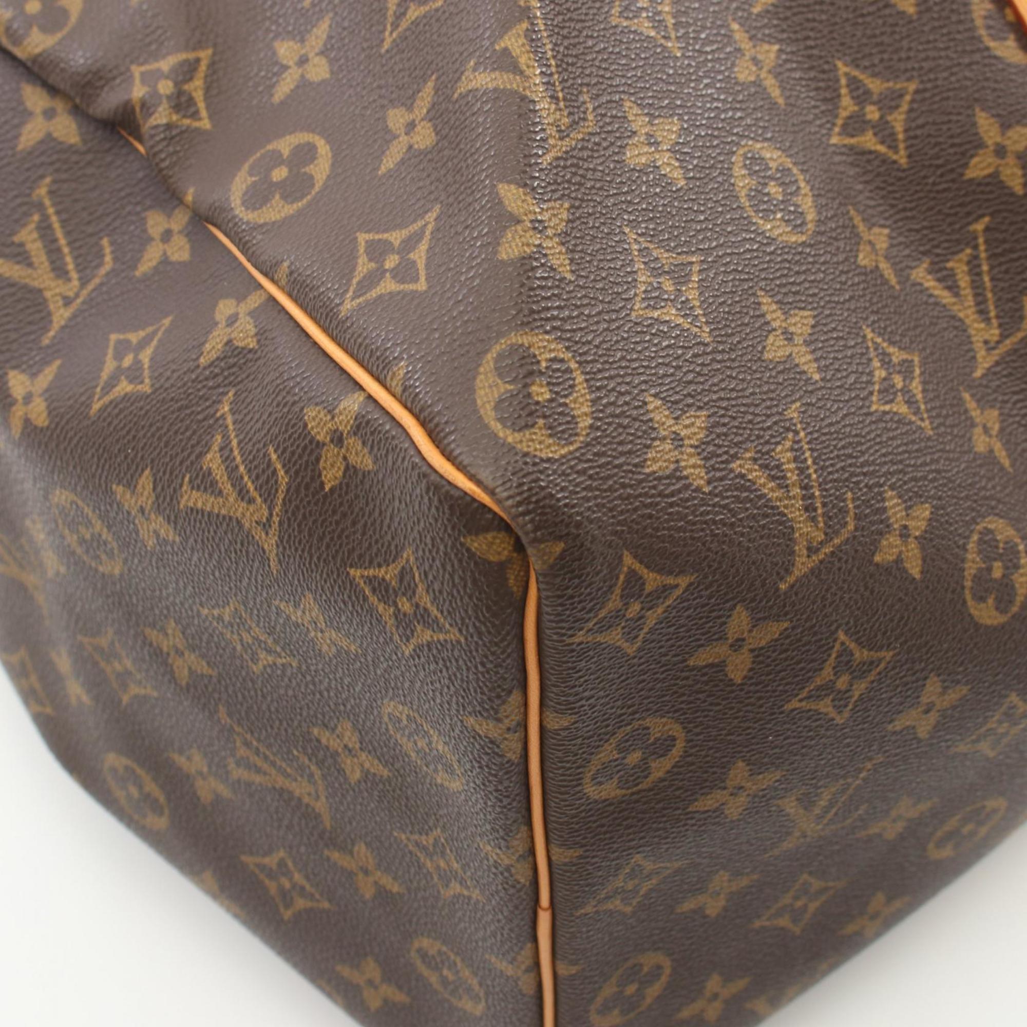 Louis Vuitton Keepall 50 Boston Bag, Coated Canvas, Leather, Monogram, Men's, Women's, Brown, M41426