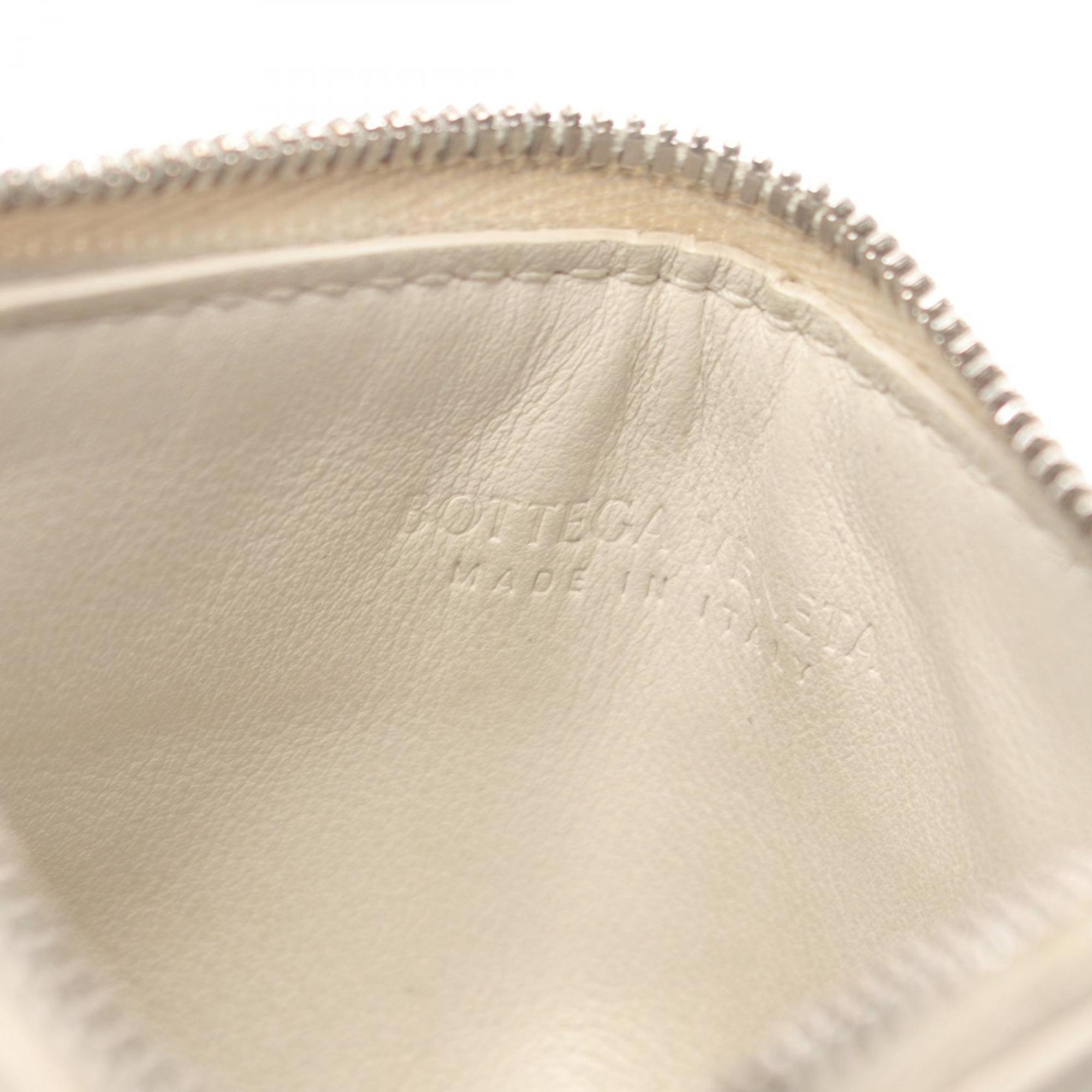 BOTTEGA VENETA Intrecciato Wallet/Coin Case Wallet Leather Men's Women's White