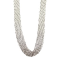 Tiffany & Co. Mesh Necklace, Silver 925, Men's, Women's,