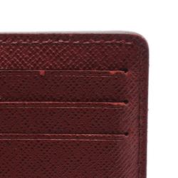 Louis Vuitton LOUIS VUITTON Organizer de Poche Business Card Holder/Card Case Leather Epi Men's Bordeaux M60620