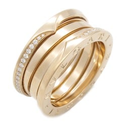 BVLGARI B-zero1 Ring, K18PG (pink gold), diamond, men's, women's, clear