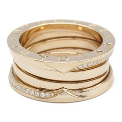 BVLGARI B-zero1 Ring, K18PG (pink gold), diamond, men's, women's, clear