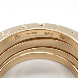 BVLGARI B-zero1 Ring, K18PG (pink gold), diamond, men's, women's, clear