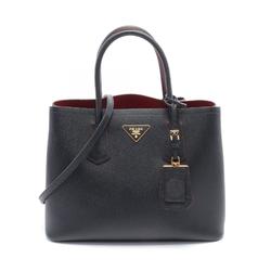 PRADA handbag, saffiano leather, navy, for women