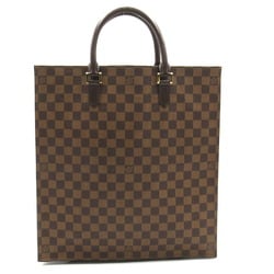 Louis Vuitton LOUIS VUITTON Sac Plat Tote Bag Coated Canvas Damier Women's Brown N51140