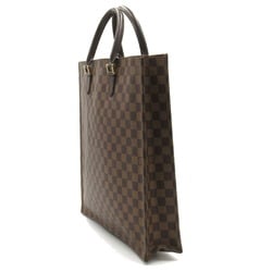 Louis Vuitton LOUIS VUITTON Sac Plat Tote Bag Coated Canvas Damier Women's Brown N51140