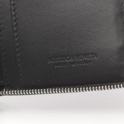 BOTTEGA VENETA Cassette Wallet/No Coin Case Bi-fold Wallet Round Leather Men's Black 749462VBWD28803