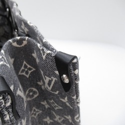 LOUIS VUITTON On the Go MM Tote Bag Denim Monogram Jacquard Women's Grey M46448