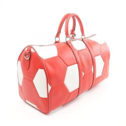 Louis Vuitton Keepall Bandouliere 50 Epi Boston Bag Leather Men's Women's Red White M52121