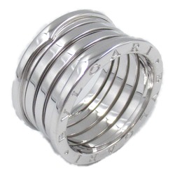 BVLGARI B-zero1 B-Zero One Ring, K18WG (White Gold), Men's, Women's, Silver