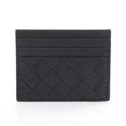 BOTTEGA VENETA Intrecciato Business Card Holder/Card Case Leather Men's Women's Black 743209VCPQ38803