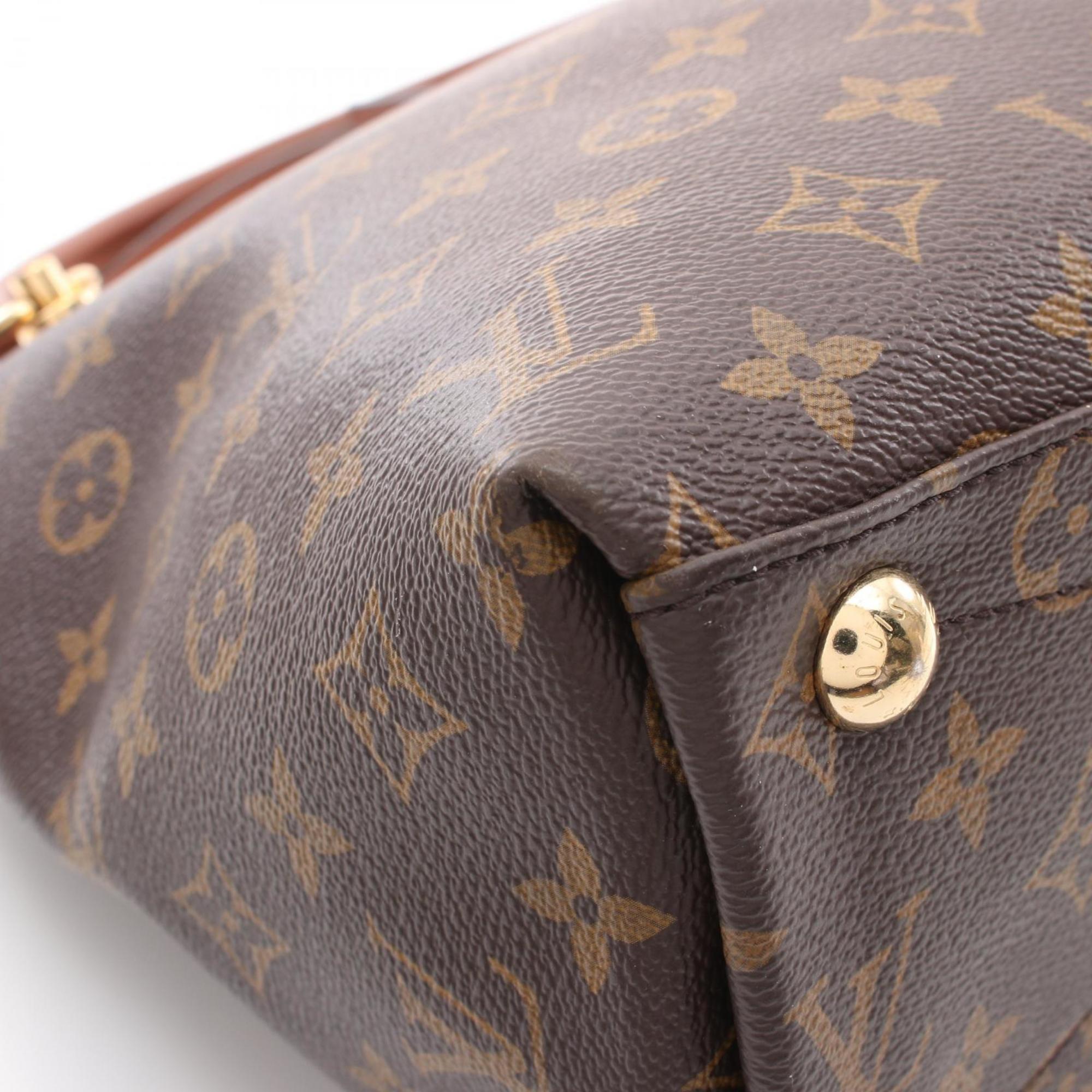 Louis Vuitton LOUIS VUITTON V Tote MM Handbag Bag Coated Canvas Leather Monogram Women's Brown M43951