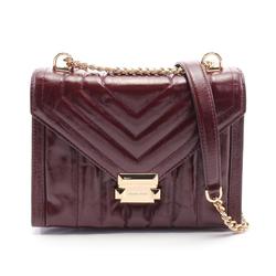 Michael Kors WHITNEY Shoulder Bag, Leather, Women's, Bordeaux