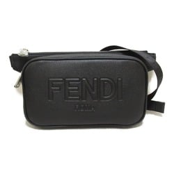 FENDI Waist bag, body waist leather, men, women, black, 7VA605AMACF0GXN