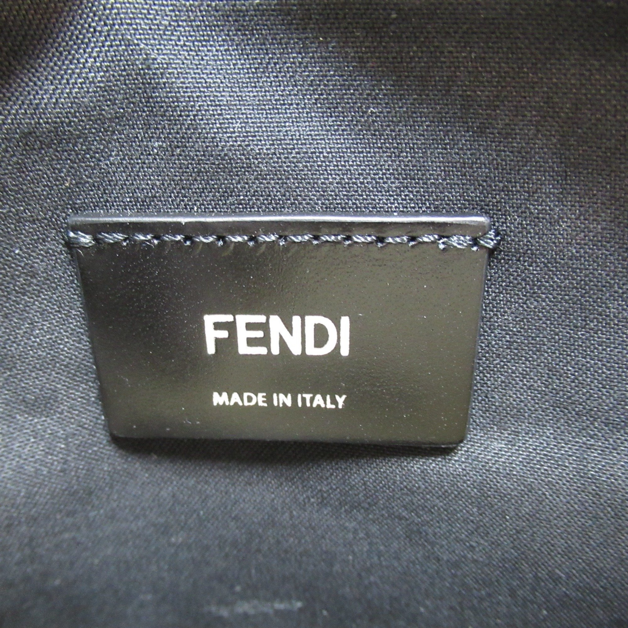 FENDI Waist bag, body waist leather, men, women, black, 7VA605AMACF0GXN