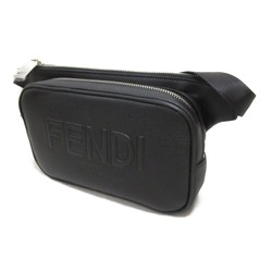 FENDI Waist bag, body waist leather, men, women, black, 7VA605AMACF0GXN