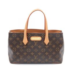 LOUIS VUITTON Wilshire PM Handbag Bag Coated Canvas Leather Monogram Women's Brown M45643