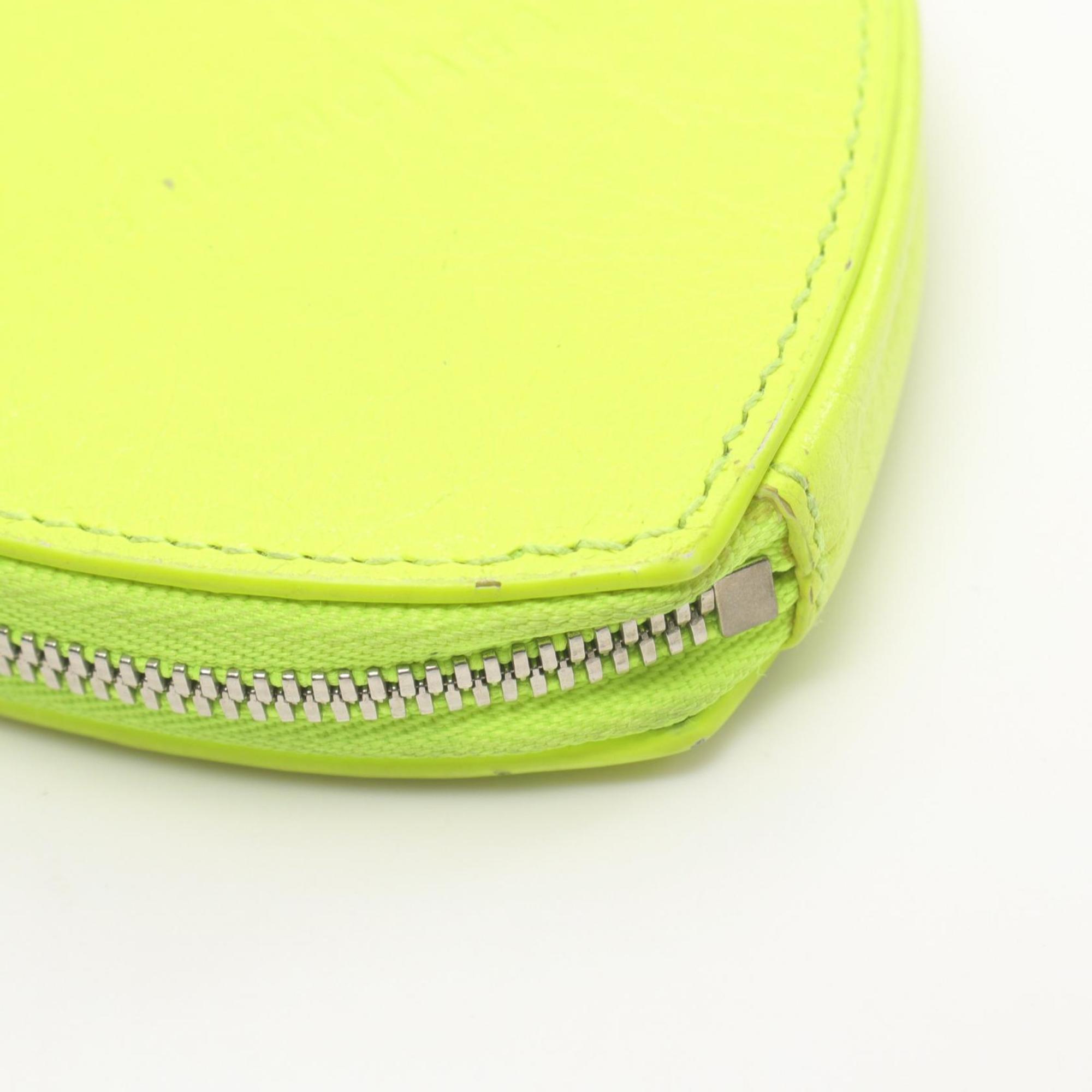 BALENCIAGA Le Cagole Wallet/Coin Case Leather Wallet Women's Green 694024