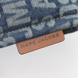 MARC JACOBS Signature Micro Tote Handbag Bag Denim Leather Women's Blue Brown 4F3HTT005H03