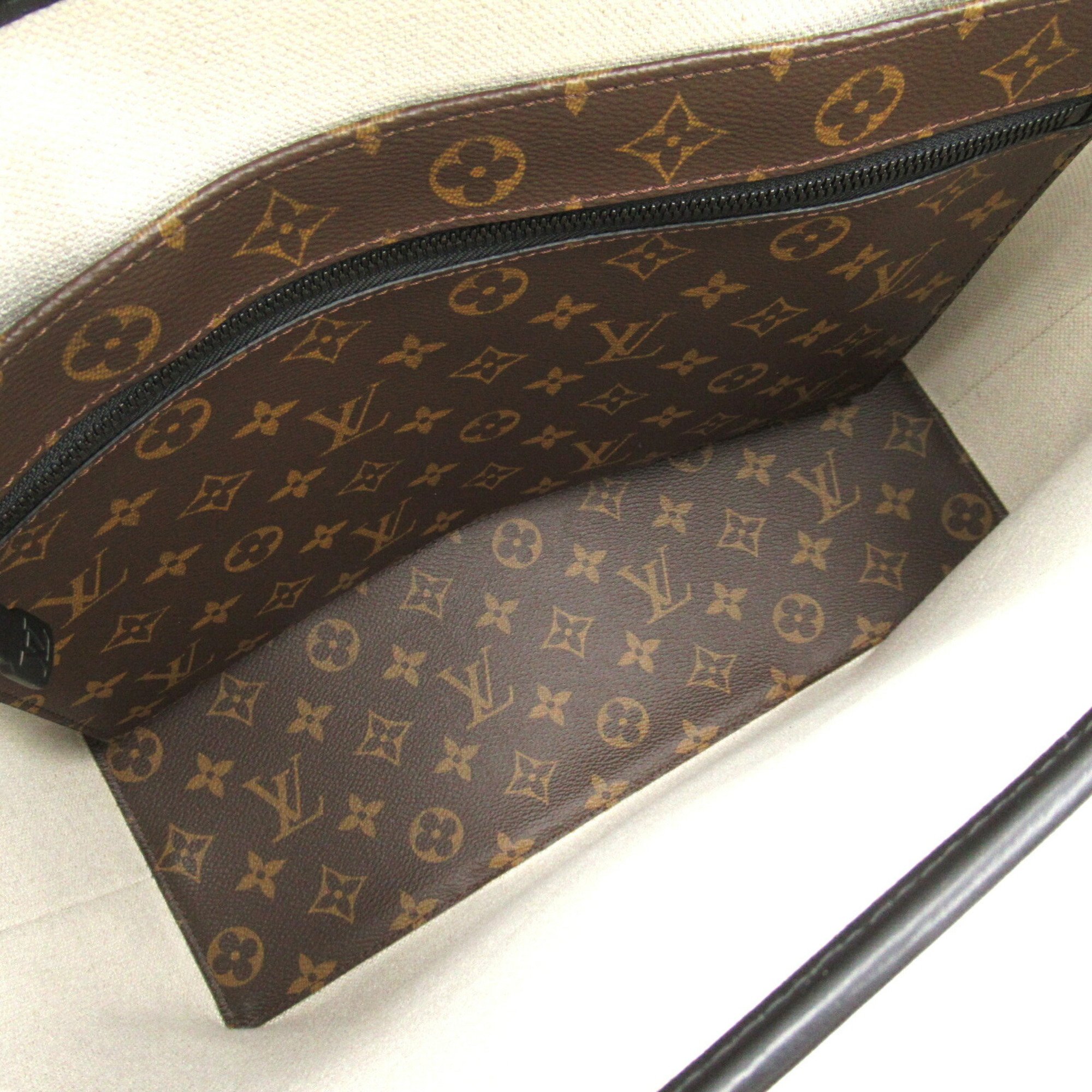 Louis Vuitton LOUIS VUITTON Weekend Tote PM Bag Coated Canvas Monogram Macassar Men's Women's Brown Black M45734