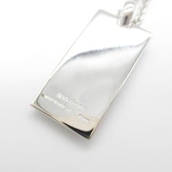 BVLGARI Ingot Necklace, K18WG (White Gold), Men's, Women's, Silver