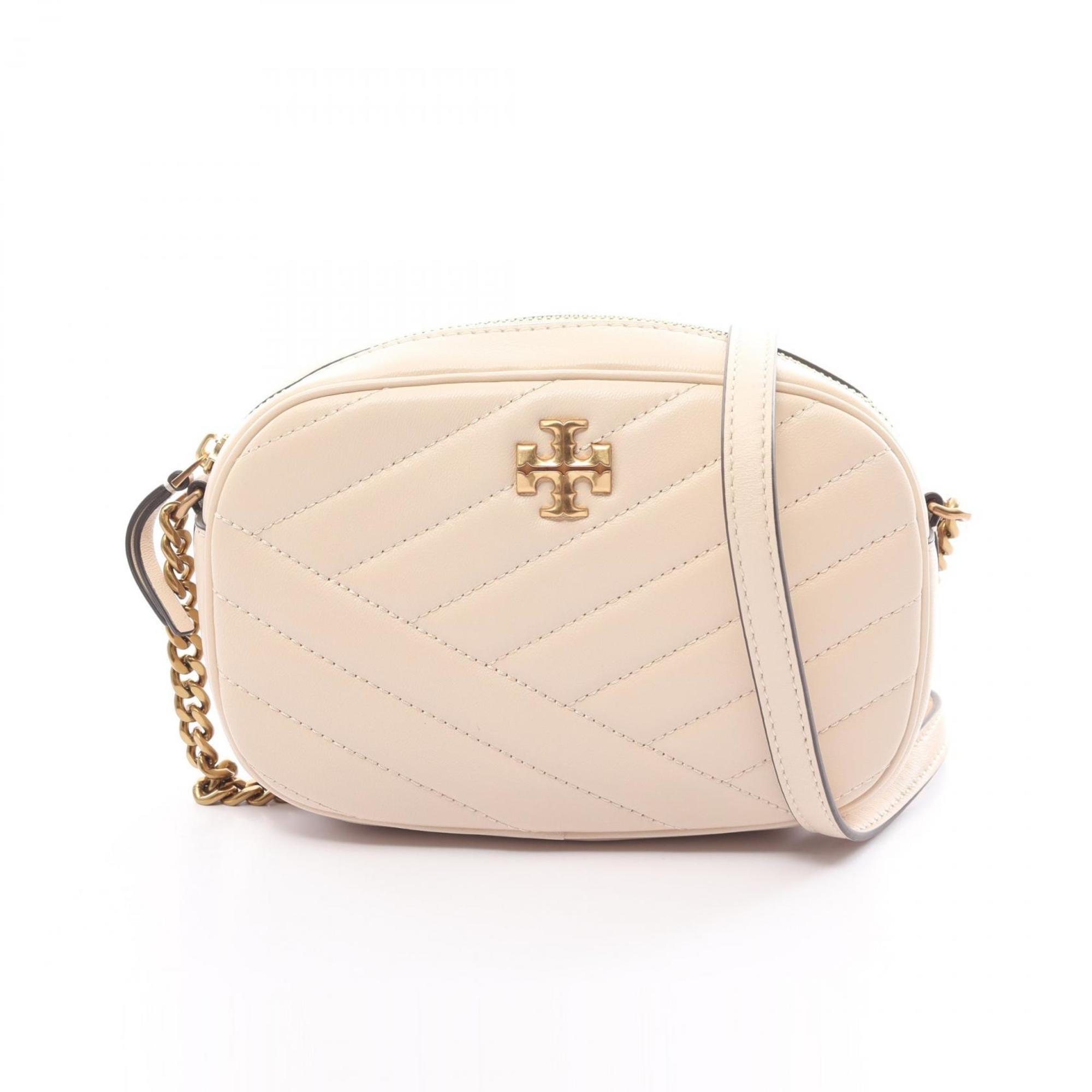 Tory Burch Kira Chevron Camera Bag Shoulder Leather Women's Ivory 152353122