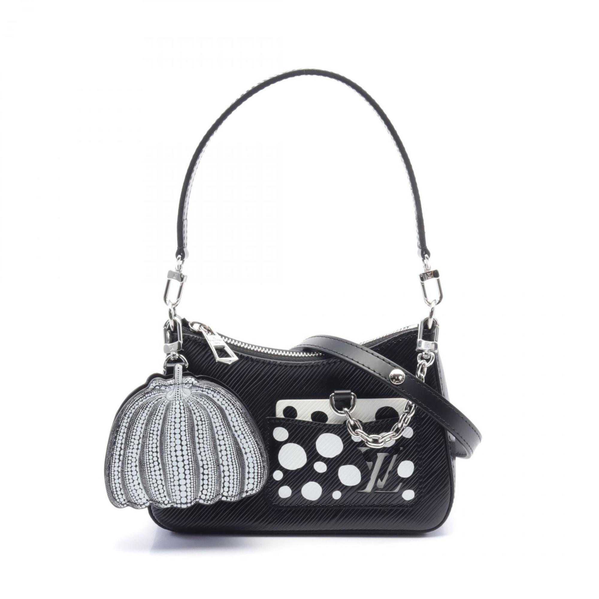 Louis Vuitton LOUIS VUITTON x yayoi kusama Malellini Handbag Bag Leather Epi Women's Black White M21703