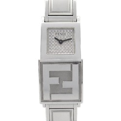 FENDI Secret 2 Time Zone Watch Stainless Steel Ladies Black Diamond 5500L