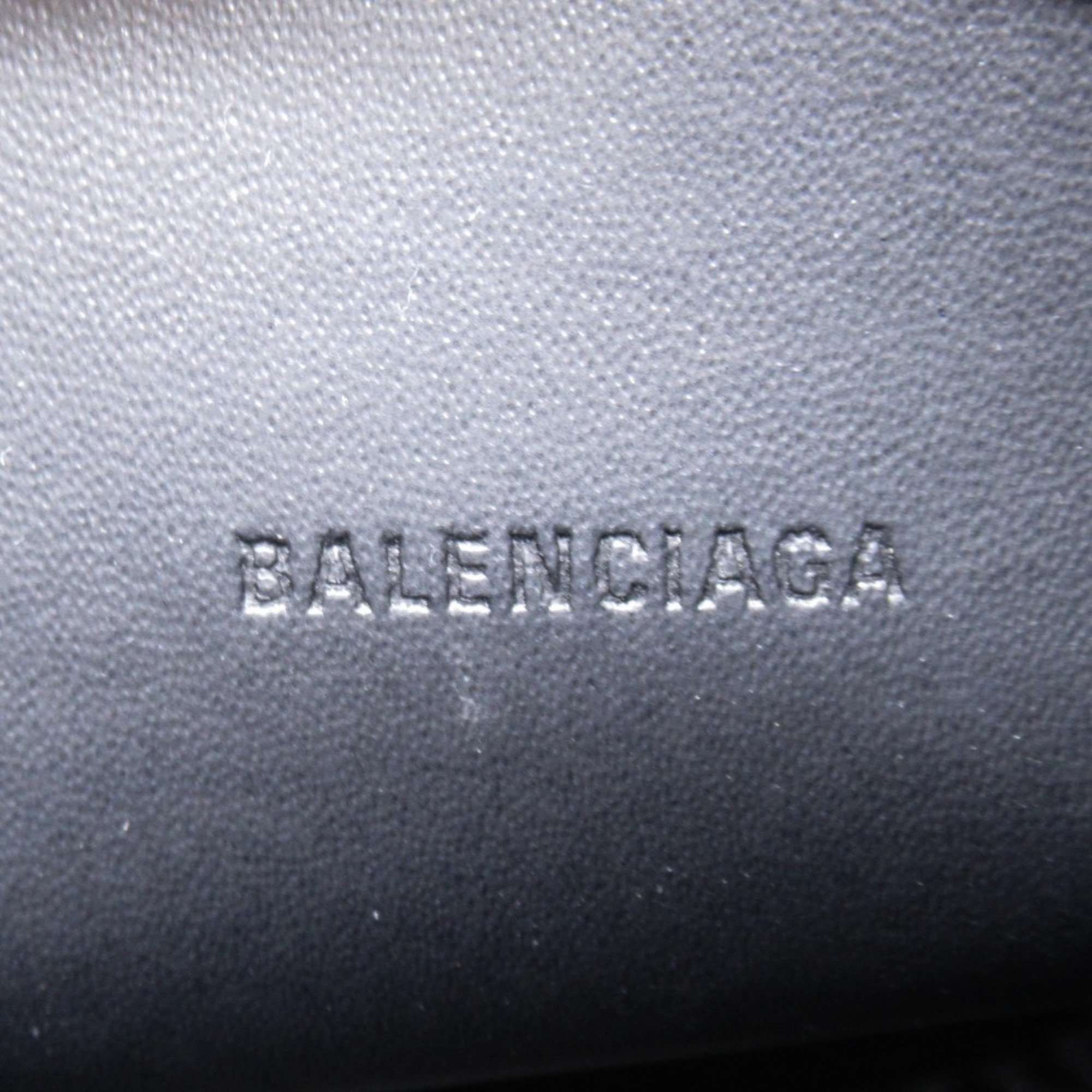 BALENCIAGA Hourglass 2way Shoulder Bag Leather Women's Black