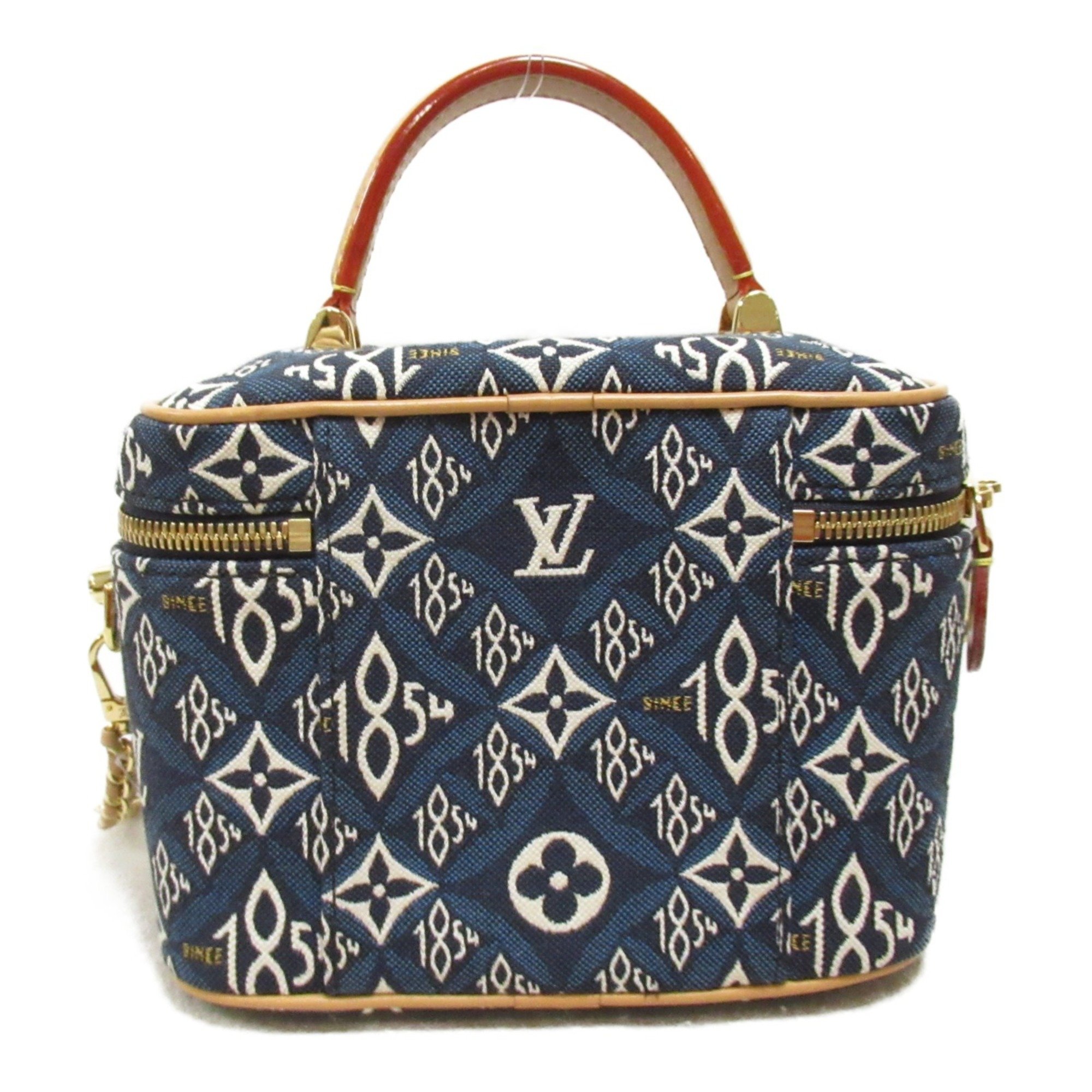 LOUIS VUITTON Since 1854 Vanity NV Shoulder Bag, Fabric, Monogram Jacquard, Women's, Blue, M57403