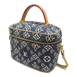 LOUIS VUITTON Since 1854 Vanity NV Shoulder Bag, Fabric, Monogram Jacquard, Women's, Blue, M57403