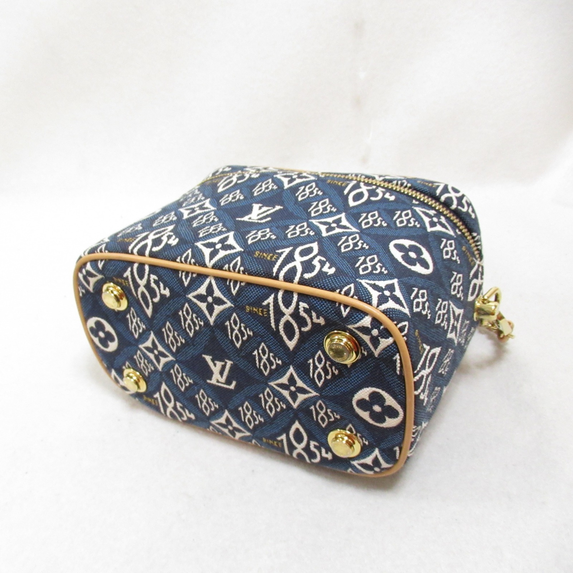 LOUIS VUITTON Since 1854 Vanity NV Shoulder Bag, Fabric, Monogram Jacquard, Women's, Blue, M57403