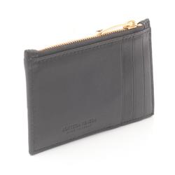 BOTTEGA VENETA Maxi Intrecciato Wallet/Coin Case Wallet Leather Women's Black 681010VCQC48425