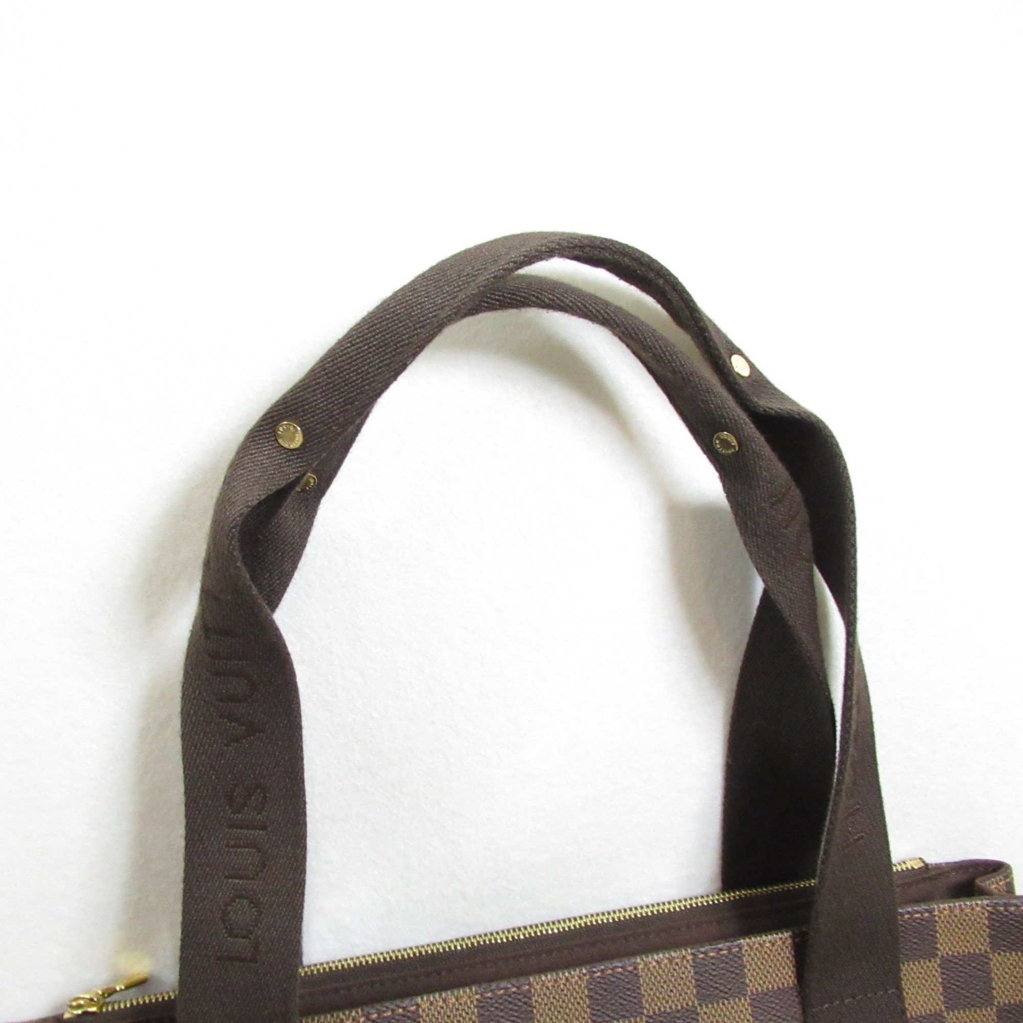 Louis Vuitton LOUIS VUITTON Cabas Bobur Bag Coated Canvas Damier Women's Brown N52006