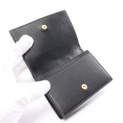 BOTTEGA VENETA Intrecciato Business Card Holder/Card Case Leather Men's Black 667141VCPP38425