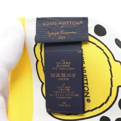 LOUIS VUITTON x Yayoi Kusama LV YK Bandeau Infinity Dot Scarf Silk Women's Black White Yellow M78291