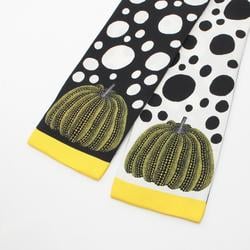 LOUIS VUITTON x Yayoi Kusama LV YK Bandeau Infinity Dot Scarf Silk Women's Black White Yellow M78291