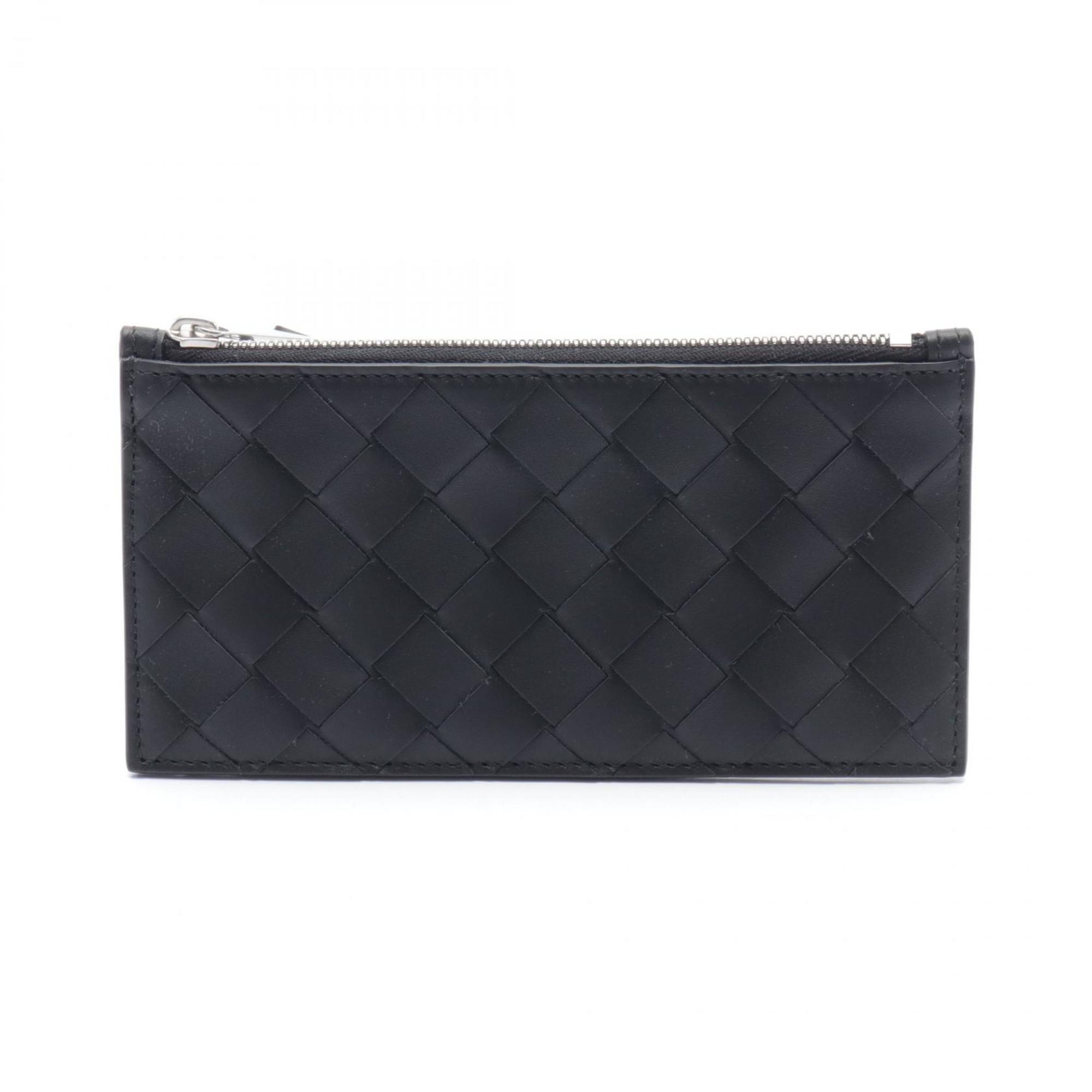 BOTTEGA VENETA Intrecciato Wallet/Coin Case Wallet Leather Men's Women's Black 729543VCPQ38803