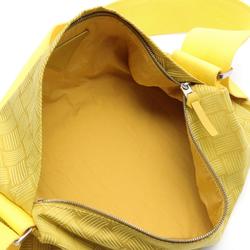 BOTTEGA VENETA Intrecciato pattern waist bag, body nylon canvas, men's, women's, yellow, brown