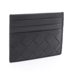 BOTTEGA VENETA Intrecciato Business Card Holder/Card Case Leather Men's Women's Black 743209VCPQ38803