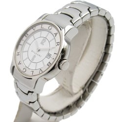 BVLGARI Solotempo Watch Stainless Steel Ladies White ST29S