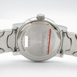 BVLGARI Solotempo Watch Stainless Steel Ladies White ST29S