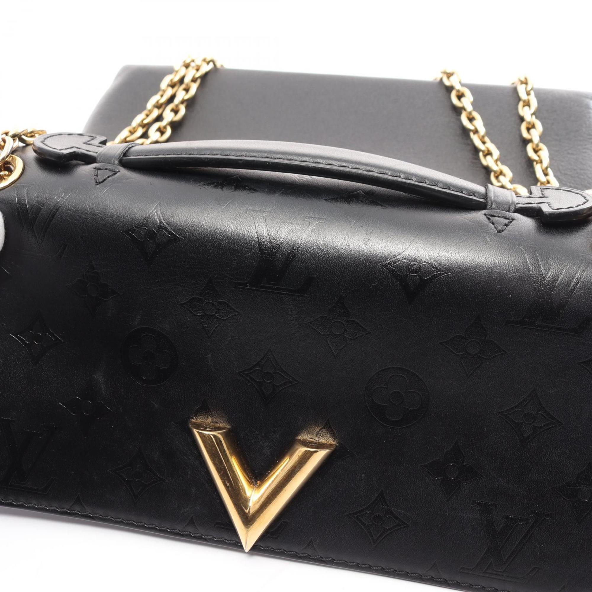 Louis Vuitton LOUIS VUITTON Very Chain Bag Noir Shoulder Leather Women's Black M42899