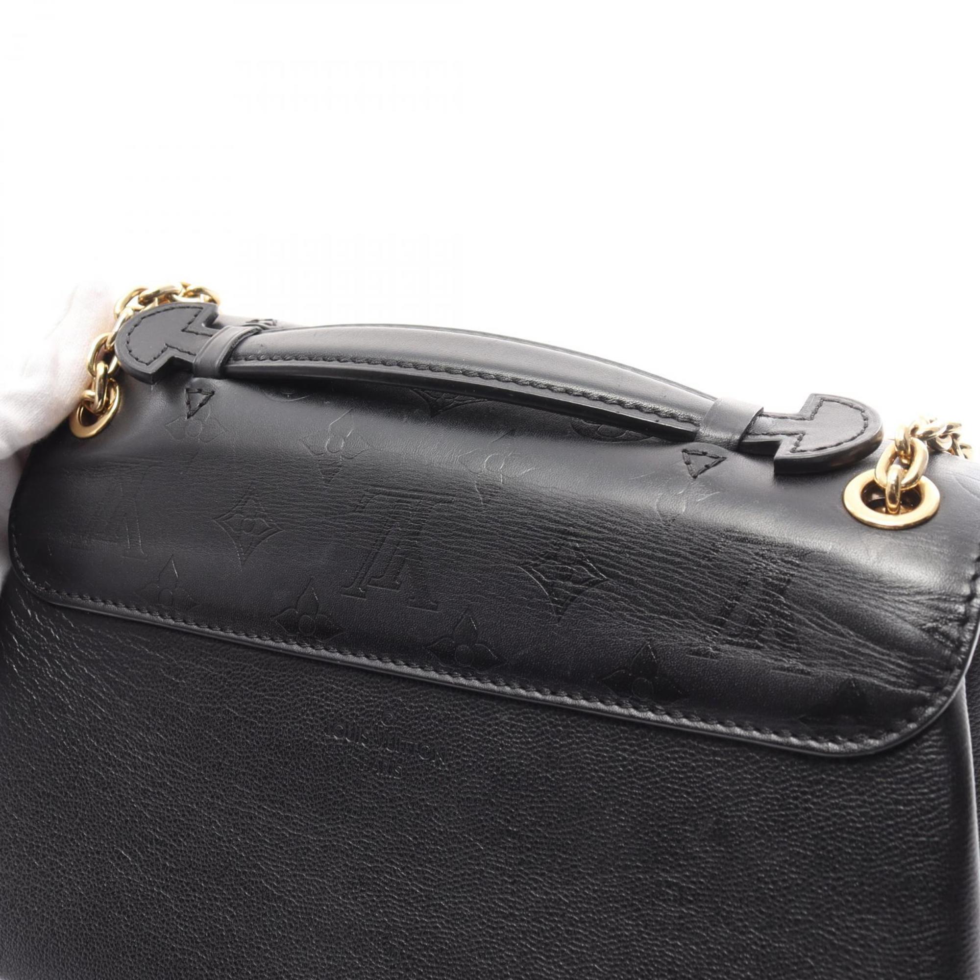 Louis Vuitton LOUIS VUITTON Very Chain Bag Noir Shoulder Leather Women's Black M42899