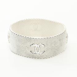 CHANEL Coco Mark Bracelet Stainless Steel Women's Silver 96A