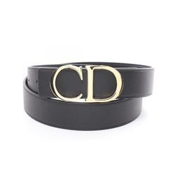 Christian Dior Dior CD Belt Clothing Leather Men's Black Navy 4353ORTAMH16Q95